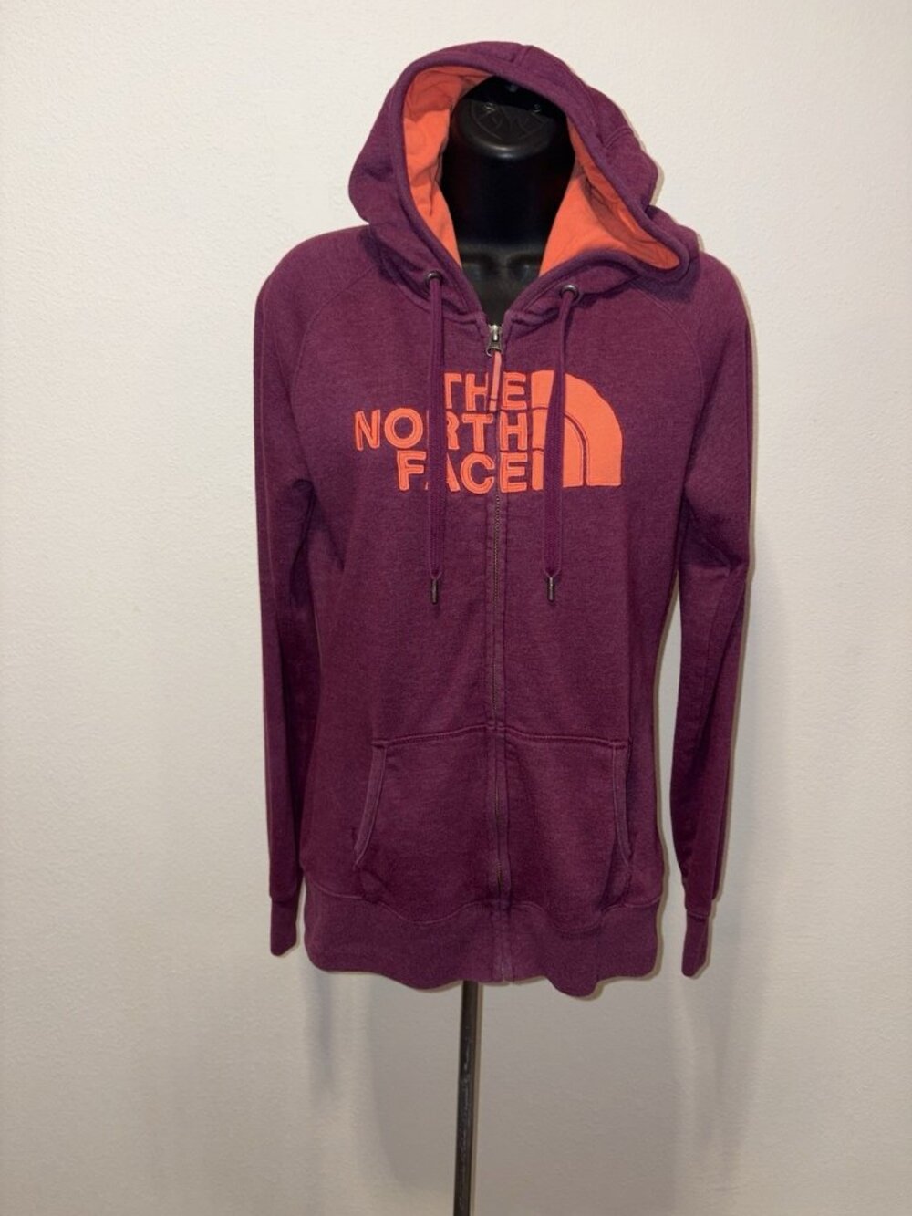 The North Face Womens Small Hoodie Full Zip  Half Dome Purple